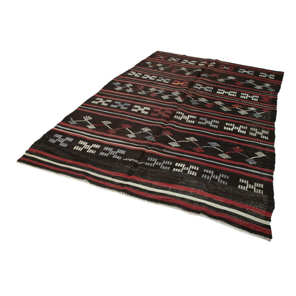 Latitude Vive Kimballton Wool White/Black/Brown Rug Wayfair.co.uk